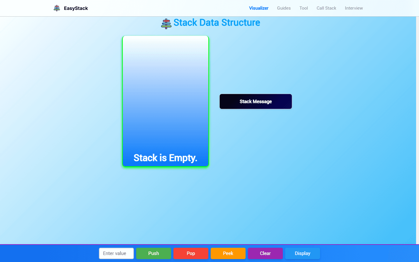 EasyStack home screen