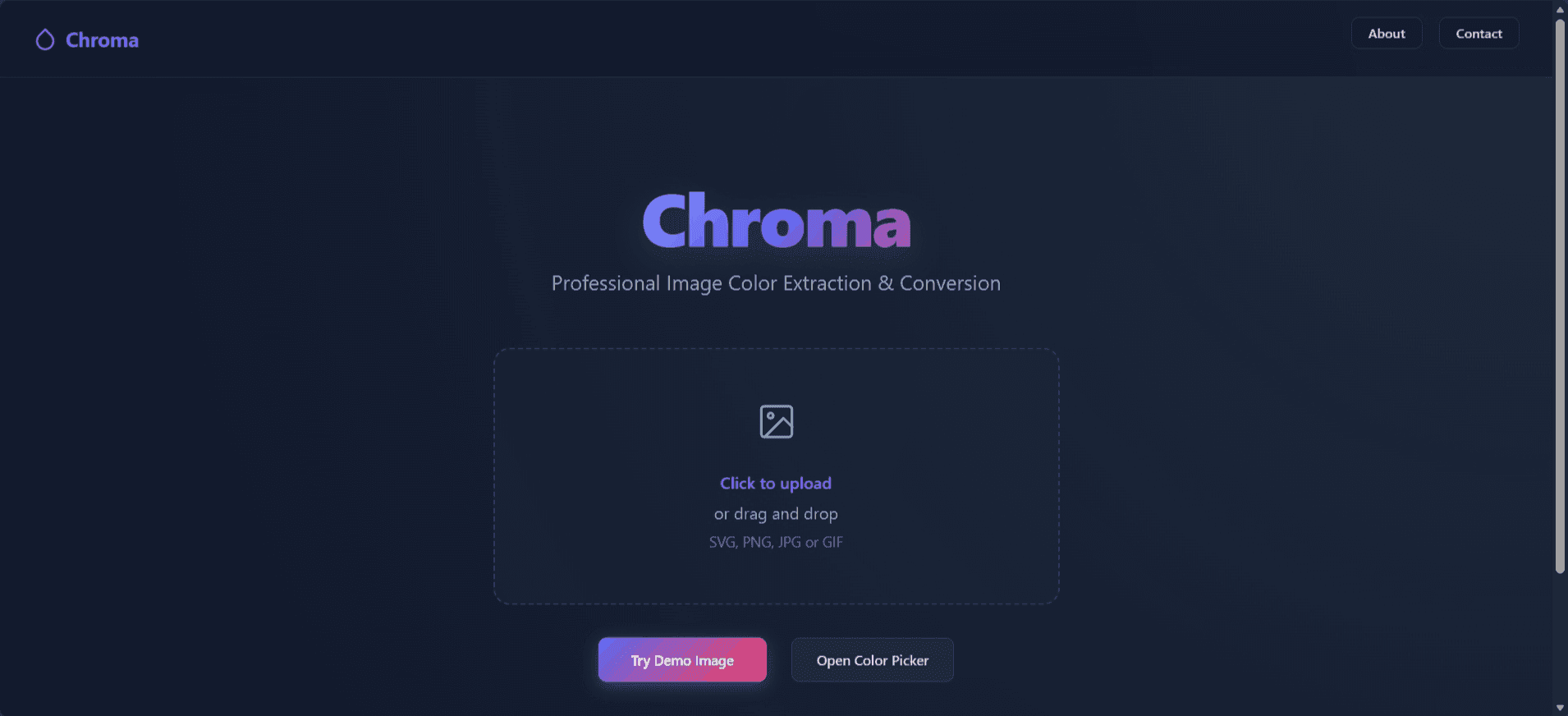 Chroma home screen