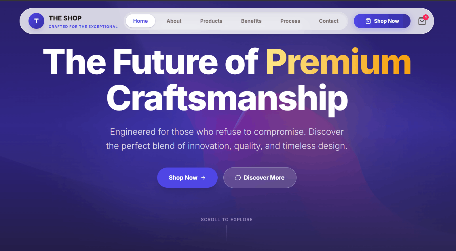 Sajilo Static Template home screen